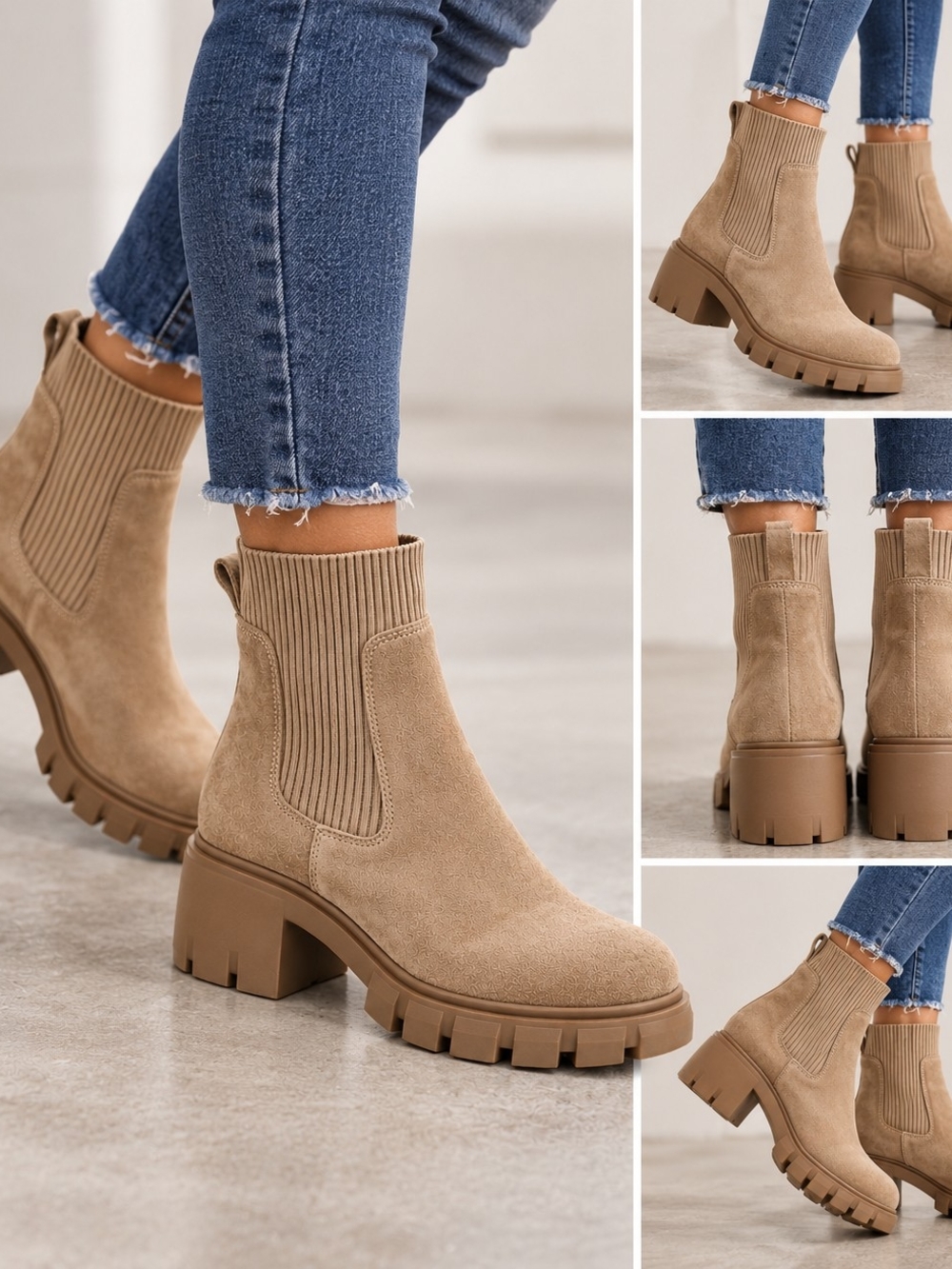 Steve Madden Hutch Women's Suede  Chelsea Ankle Boot Size 8.5 - Picture 8 of 8